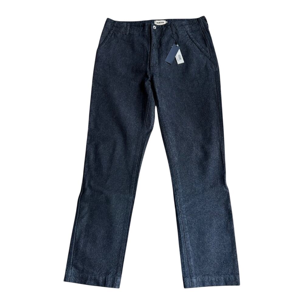 Taylor Stitch The Morse Pant in Rinsed Indigo Twill Blue 34 NWT